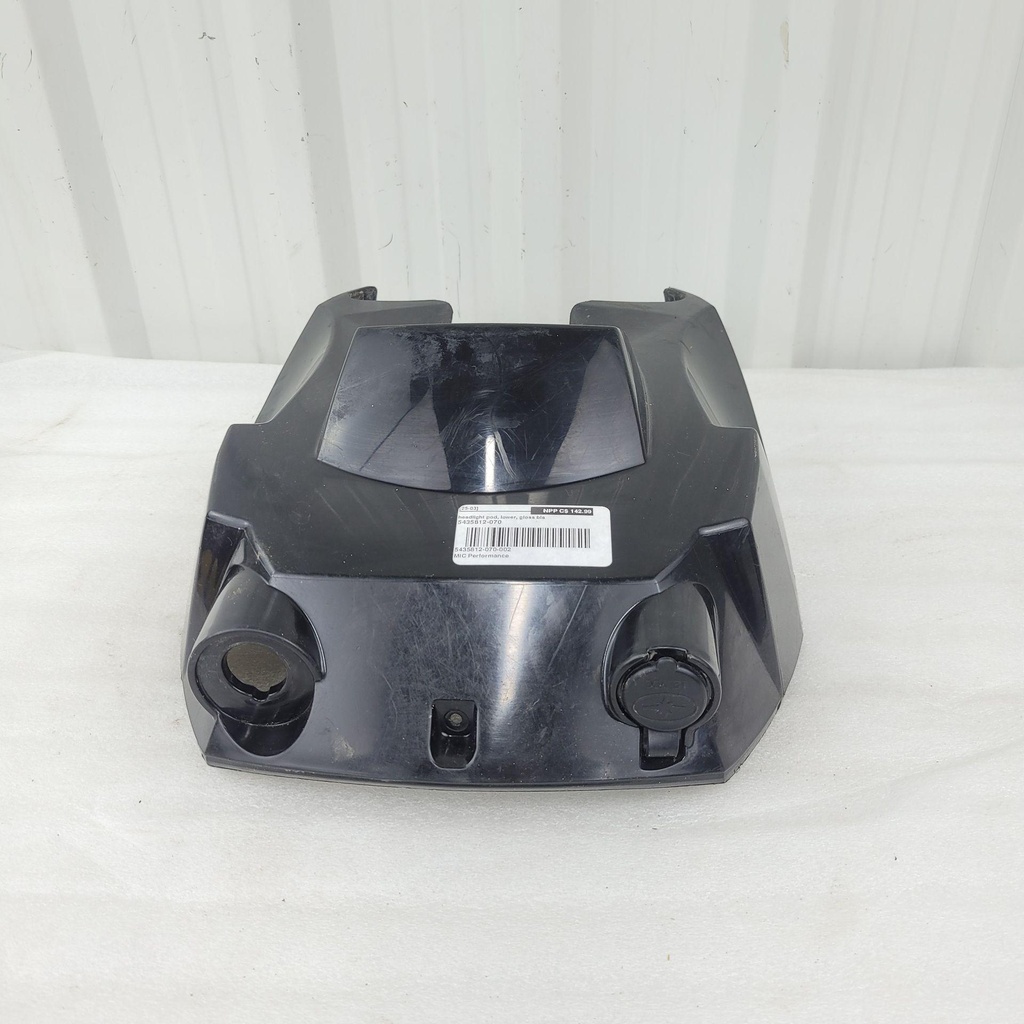 headlight pod, lower, gloss bla