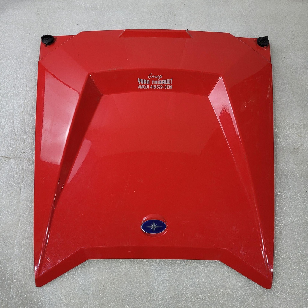 CENTER HOOD ACCESS, INDY RED