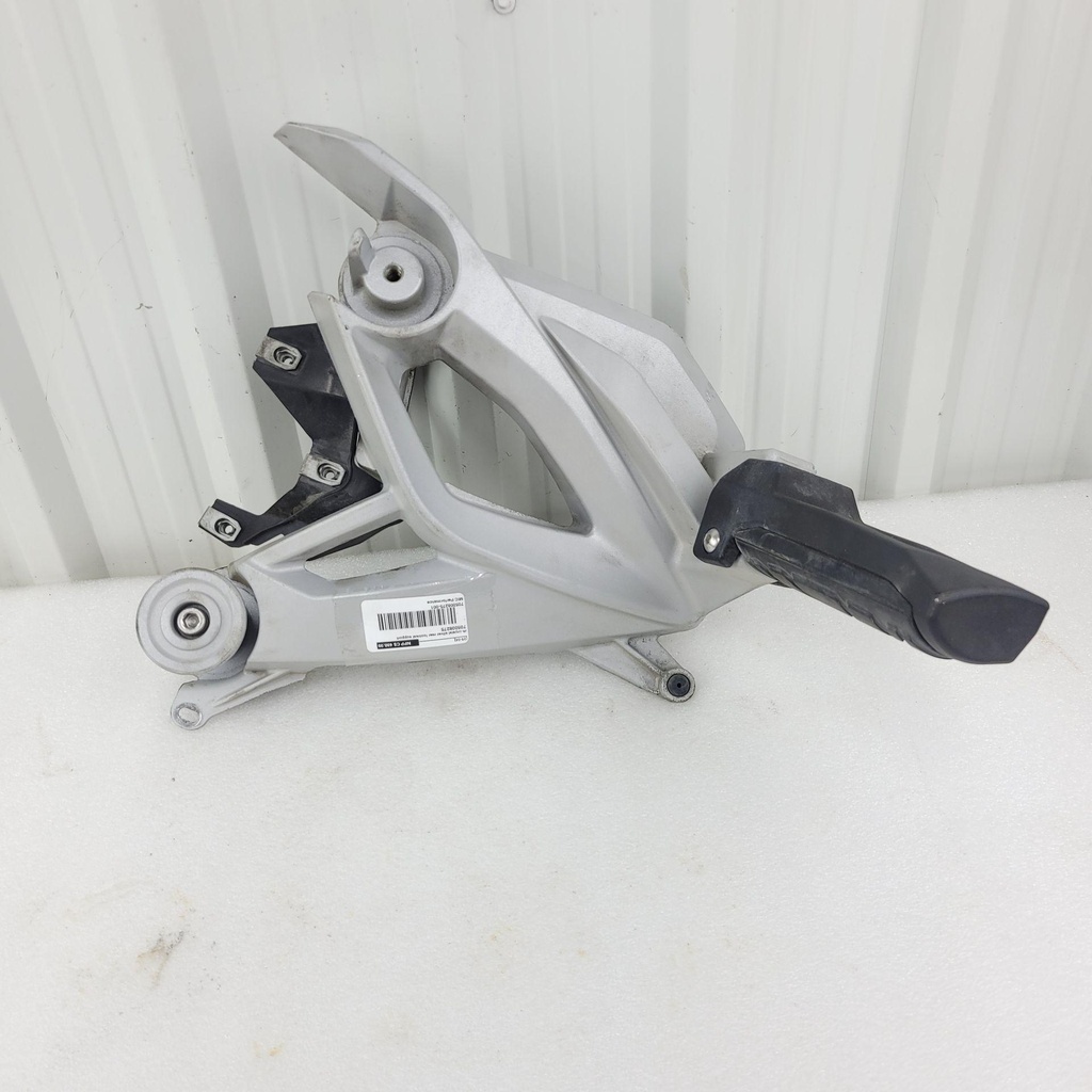 rh crystal silver rear footrest support