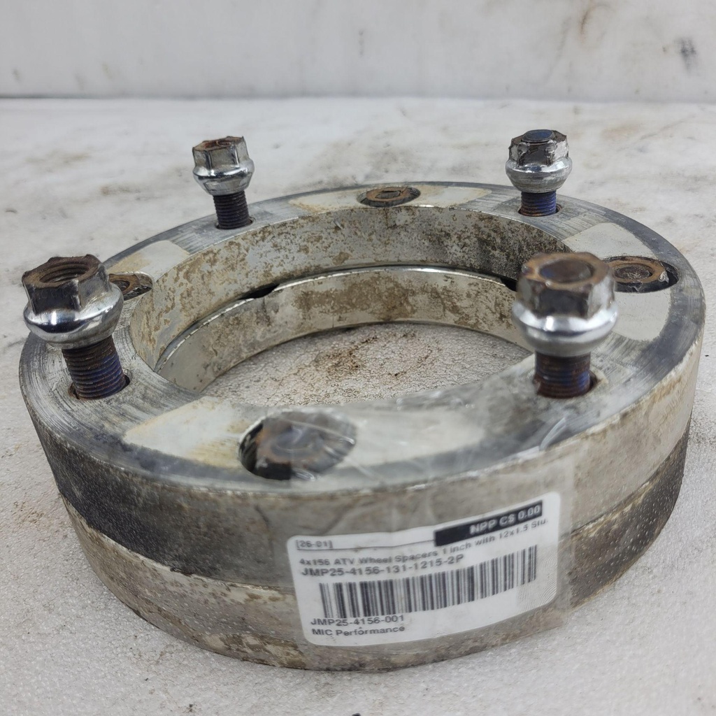 4x156 ATV Wheel Spacers 1 inch with 12x1.5 Studs & 131mm