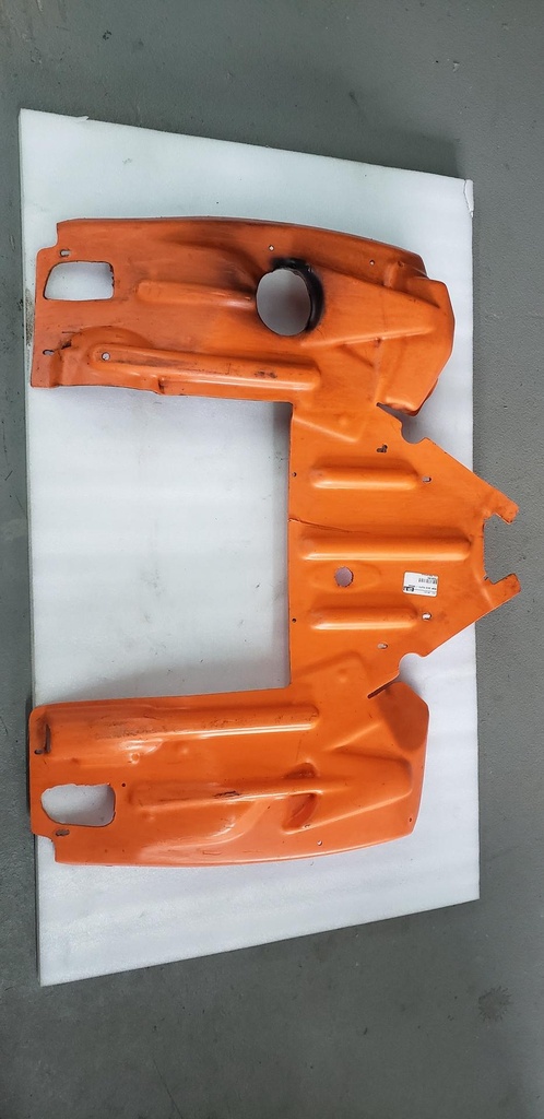 [7639-091-001] REAR SKID PLATE - ORANGE - 7639-091 arctic cat
