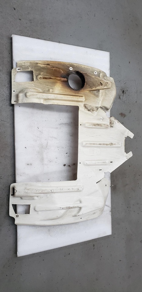 [7639-092-001] Rear Skid Plate - White - 7639-092 arctic cat
