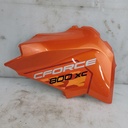 lh cover, air filter, lava orange